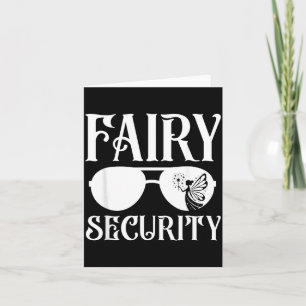 Fairy Security Birthday Family Halloween Costume Card