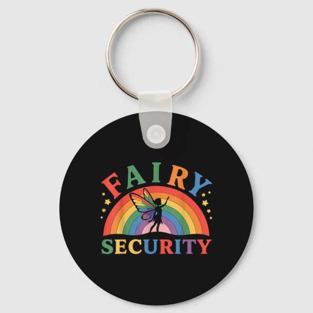 Fairy Security Birthday Halloween Rainbow Cosplay Key Ring (Front)