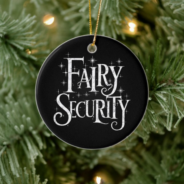 Fairy Security Funny Halloween Costume  Ceramic Tree Decoration (Tree)