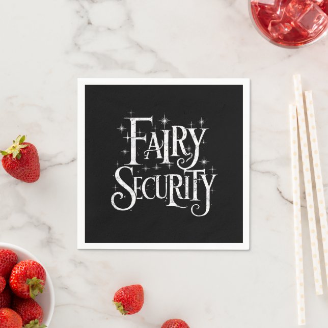 Fairy Security Funny Halloween Costume  Napkin (Insitu)
