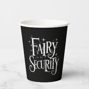 Fairy Security Funny Halloween Costume  Paper Cups