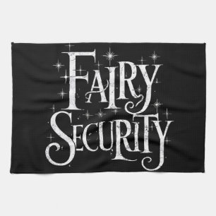 Fairy Security Funny Halloween Costume  Tea Towel