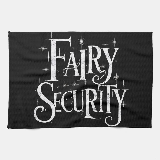 Fairy Security Funny Halloween Costume  Tea Towel (Horizontal)