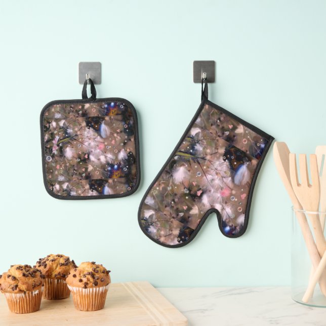 Fairy Seeds Oven Mitt & Pot Holder Set (Insitu(Hanging))
