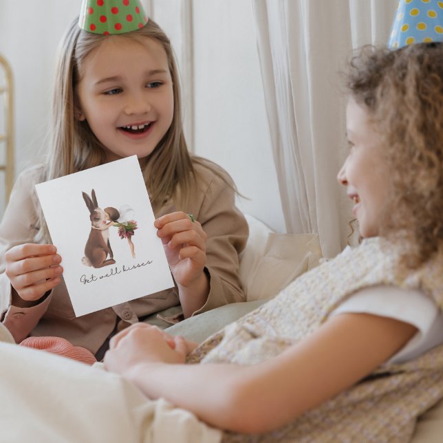 Fairy Sending Kisses Get Well Card  (Creator Uploaded)