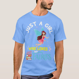 Fairy shirt for Girl Just a Girl Who Loves Books a