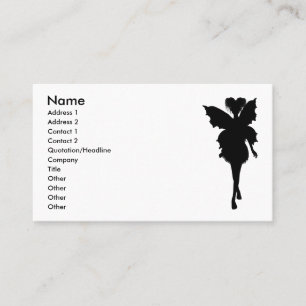 Fairy Silhouette Pose 27 Business Card