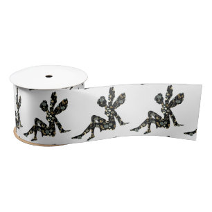 Fairy Silhouette Thunder_Cove Satin Ribbon