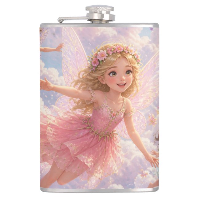Fairy Sisters Dream Mug Hip Flask (Front)
