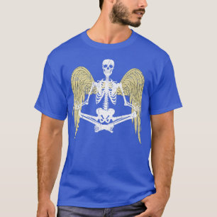 Fairy Skeleton Dark Goth Aesthetic Yoga Meditation T-Shirt