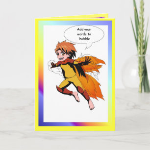 Fairy speech bubble, Superboy Card