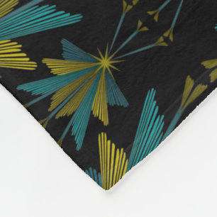 Fairy Stars Black Fleece Blanket (3 Sizes)