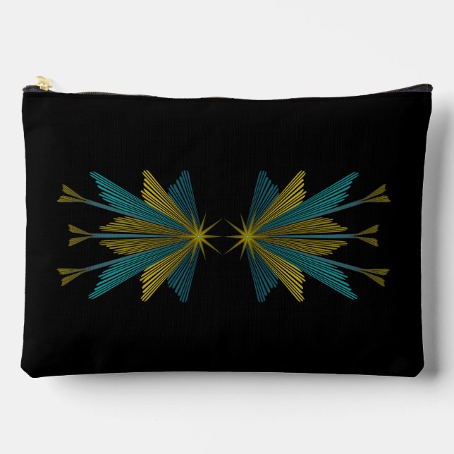 Fairy Stars Black Large Pouch (Front)