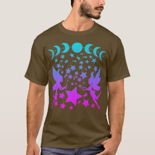 Fairy Stars Moon Pases Silhouette Fantasy T-Shirt