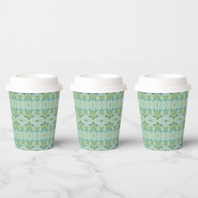 Fairy Stars Pistachio Paper Cups (Multi)