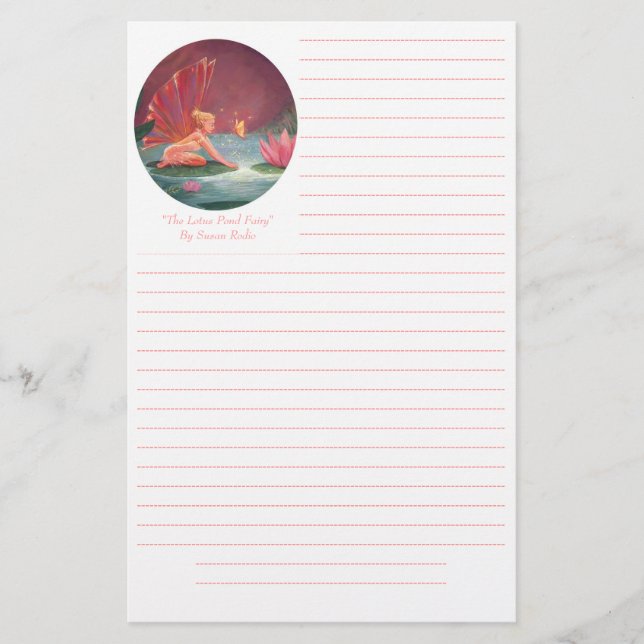 Fairy Stationery - "The Lotus Pond Fairy" (Front)