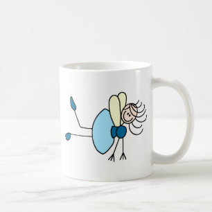 Fairy Stick Figure In Blue Mug