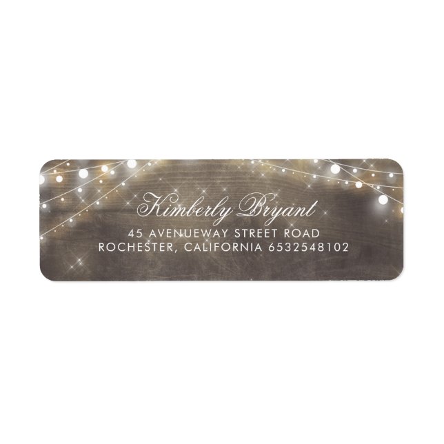 Fairy String of Lights and Rustic Wood (Front)