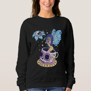 Fairy Sugar Skull Mug Butterfly Tea Pot Witch Magi Sweatshirt