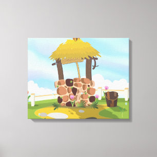 Fairy Tail Well Wishing Well Canvas Print