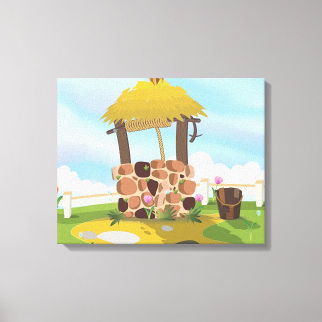 Fairy Tail Well Wishing Well Canvas Print (Front)