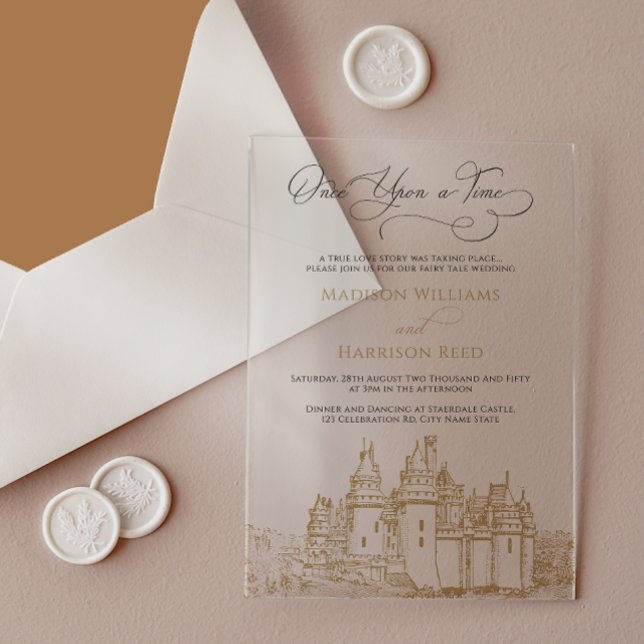 Fairy Tale Acrylic Wedding Invitation (Creator Uploaded)