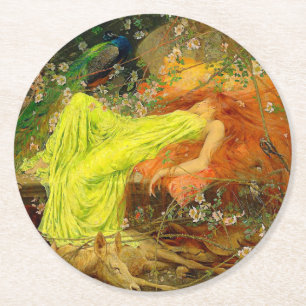 Fairy Tale Arthur Wardle Round Paper Coaster
