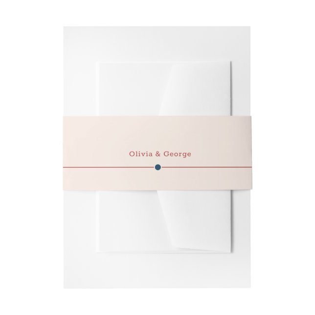 Fairy Tale Bright Wedding Invitation Belly Band (Front Example)