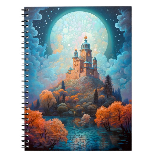 Fairy Tale Castle Fantasy Art Notebook (Front)