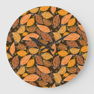 Fairy-tale Castle, Modern Oil Landscape. Large Clock