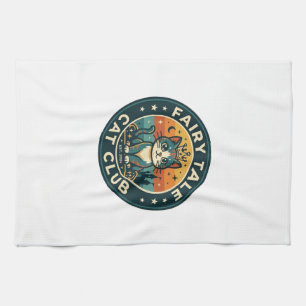 Fairy Tale Cat Cute Kitty Design - Fairy Tale Cat Tea Towel