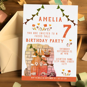 Fairy Tale Door Girl Birthday Party Gold