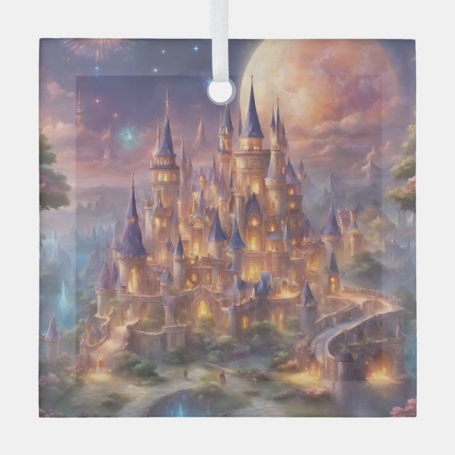 Fairy Tale Dreams Glass Tree Decoration (Front)