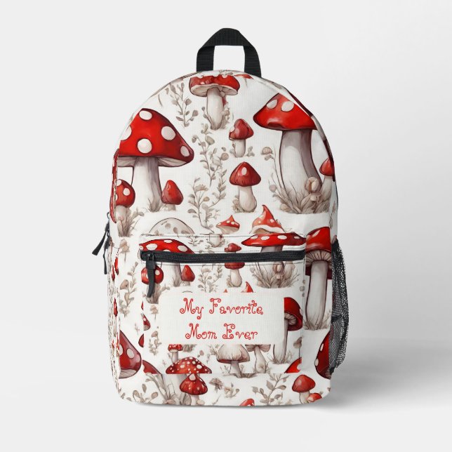 Fairy Tale Favourite Mum Printed Backpack (Front)