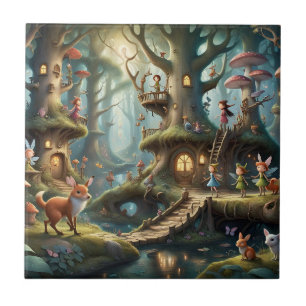 Fairy Tale Forest Lullaby Fable  Tile