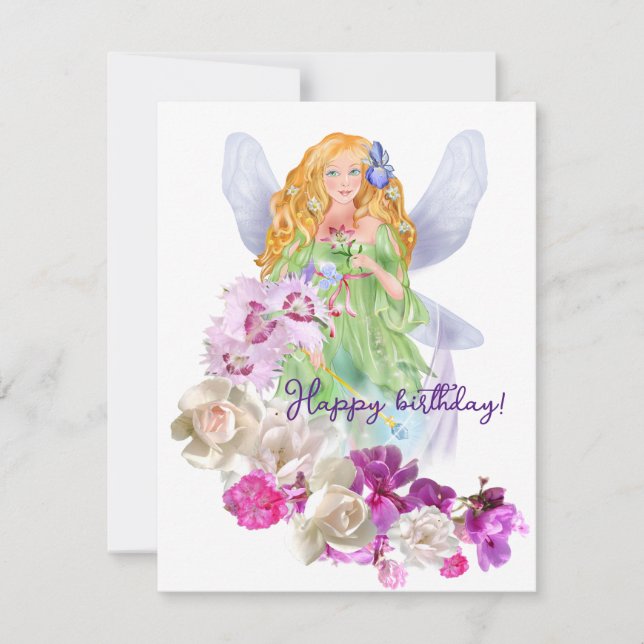 Fairy tale , Happy birthday! Card (Front)