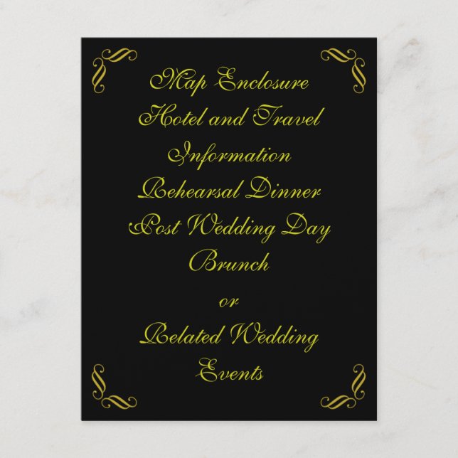 Fairy Tale in Black  Enclosure Card (Front)