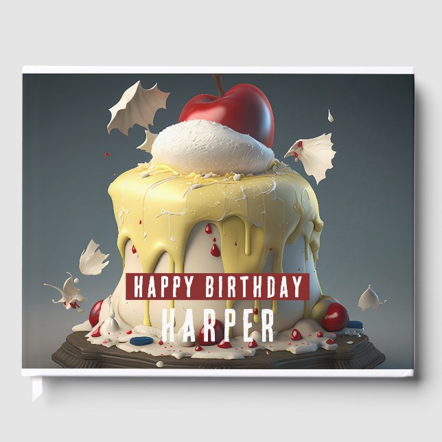 Fairy Tale Inspired Birthday Guest Book  (Front)