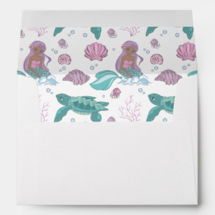 Fairy Tale Mermaid Quinceañera 15th Birthday Envelope