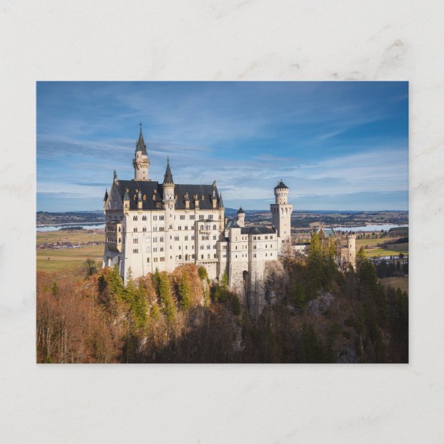 Fairy tale Neuschwanstein castle in Germany Postcard (Front)