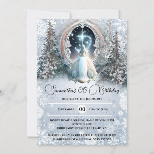Fairy tale personalised invitations for girls