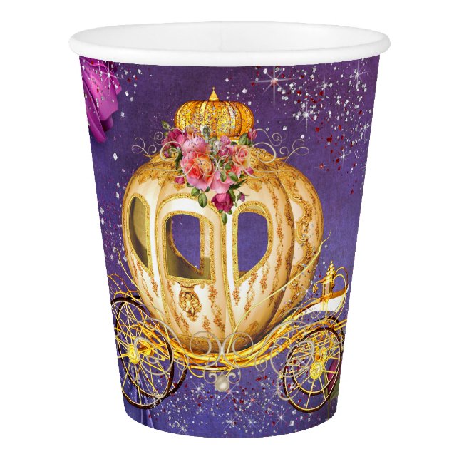 Fairy Tale Princess Birthday Party Paper Cup (Front)