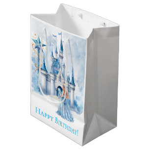 Fairy Tale Princess Castle Girl Birthday Medium Gift Bag