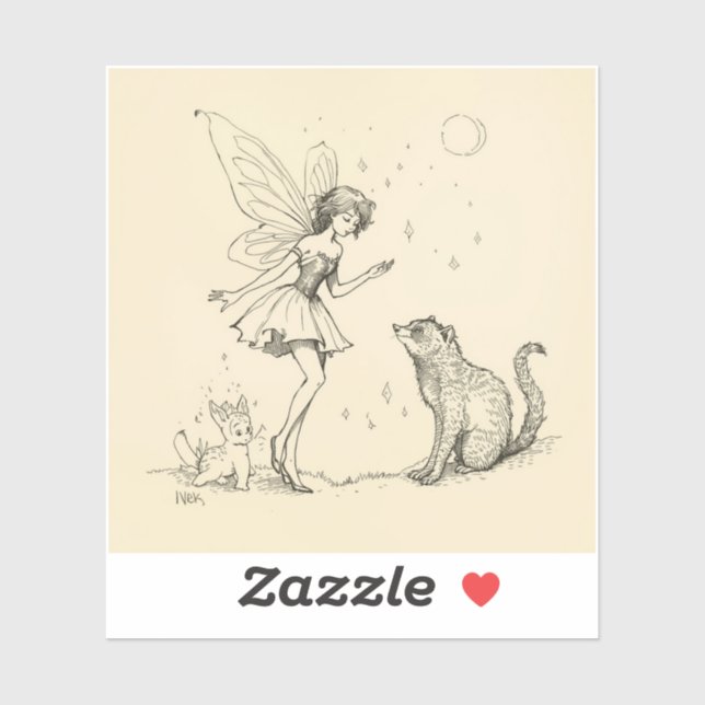 Fairy Tale–Themed Black and White Painting Images  (Sheet)