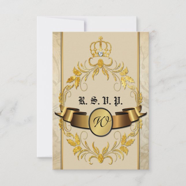 Fairy Tale Wedding RSVP Card (Front)