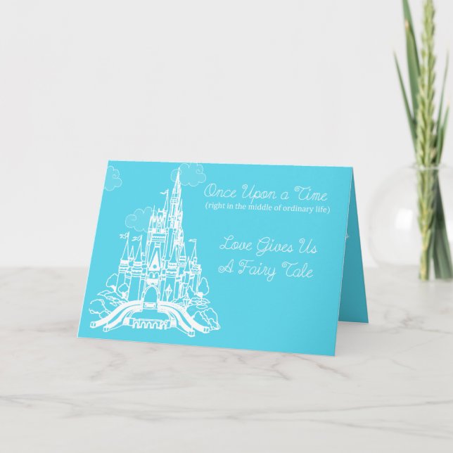 Fairy Tale Wedding Thank You Card (Front)