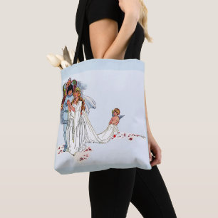fairy tale wedding tote bag