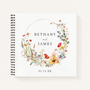 Fairy Tale Wildflower Wedding Guest Book