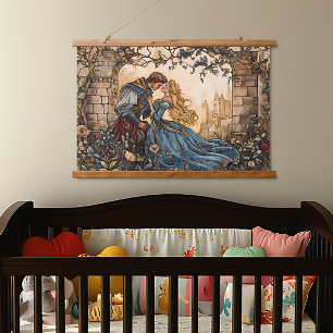 Fairy Tale Wood Topped Wall Tapestry