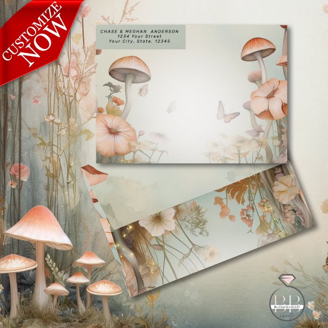 Fairy Tale Woodland Fairycore Romance Envelope (Easy to Customize)